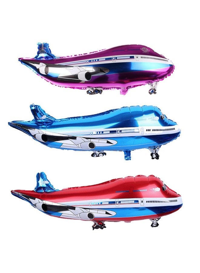 RS Fighter Jet & Airplane Shaped Foil Mylar Balloons - Travel & Kids' Boys Birthday Party Supplies & Decorations - Image 1