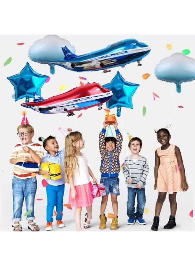 RS Fighter Jet & Airplane Shaped Foil Mylar Balloons - Travel & Kids' Boys Birthday Party Supplies & Decorations - Image 4