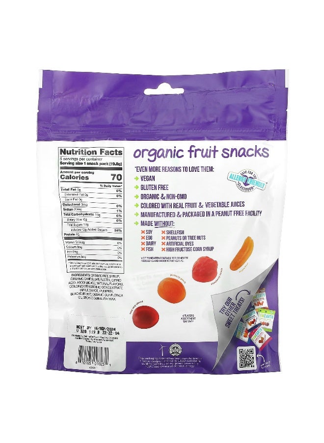 YumEarth YumEarth, Organic Fruit Snacks, Favorites, 5 Packs, 0.7 oz (19.8 g) Each  - Image 2