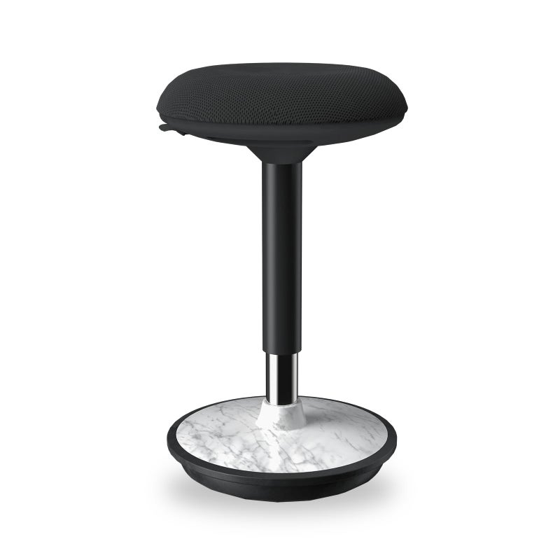 ERGO COLLECT Wobble Stool - Adjustable Height Standing Desk Chair,Sit Stand Stool with 360-Degree Non-Slip Base & Upgraded Non-Rotating Lift,for Home,Office and Classroom(Faux Marble) - Image 1