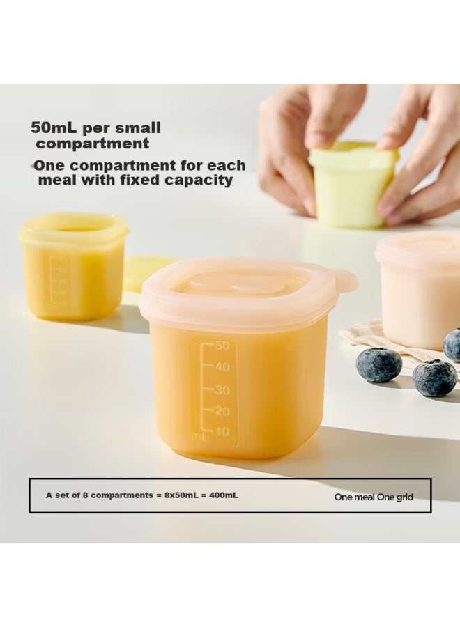 Plodon Silicone Compartment Food Storage Container For Baby Puree, Freezer Tray, Infant Food Storage Organizer With Individual Ice Cube Trays - Image 1