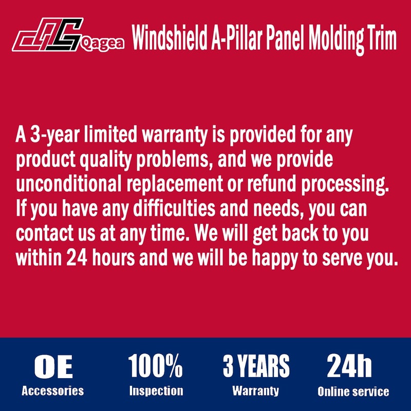 Qagea Windshield A-Pillar Panel Molding Trim - Front Driver Left Side - Compatible with 2011-2019 Ford Explorer Replaces 926-450 BB5Z-7803137-AB BB5Z-7803145-AA - Image 5