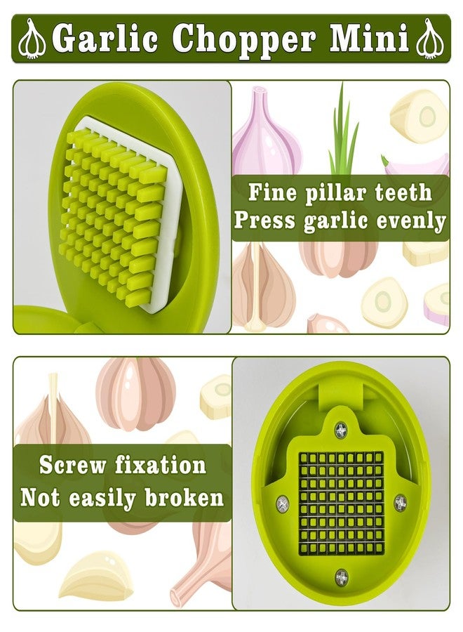 Nokiils 2 Pcs Garlic Press Stainless Steel, Garlic Mincer Crusher with Peeler and Cleaning Brush, Garlic Chopper Mini Kitchen Tool - Image 5