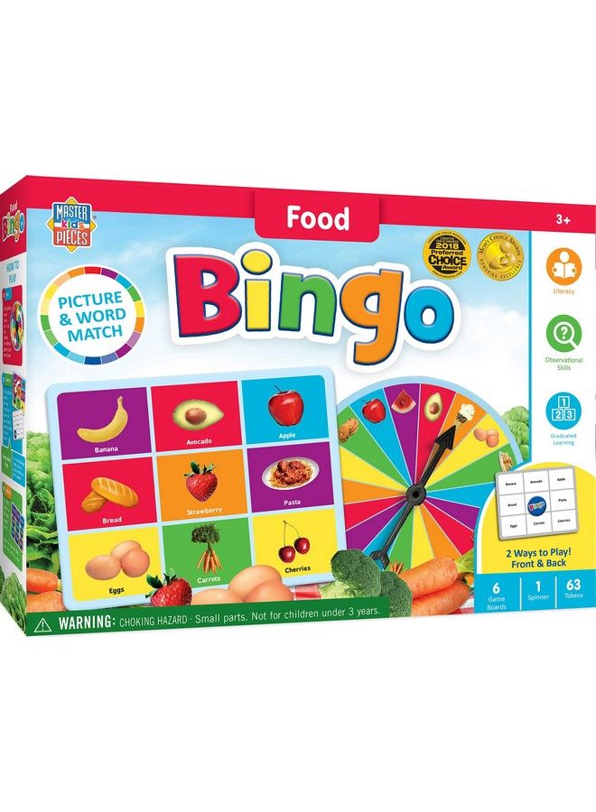 MasterPieces Kids Games Food Bingo Game - Image 1