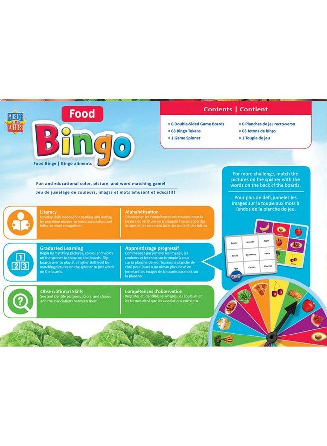MasterPieces Kids Games Food Bingo Game - Image 4