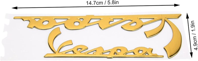 ويوبلز ملصق ثلاثي الأبعاد للدراجات النارية والسيارات، مناسب لدراجات فيسبا GTS300 LX125 LX150 IE Sprint Primavera 300 LX LXV Super (أصفر) - Image 2