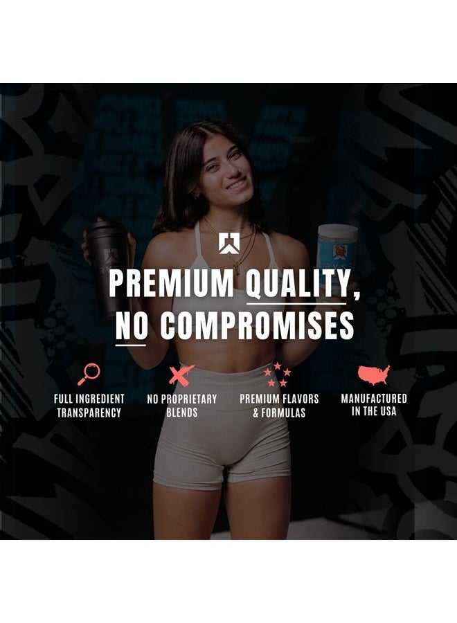 RYSE Up Supplements Loaded Pre Workout Powder Supplement for Men & Women | Pumps, Energy, Focus | Beta Alanine + Citrulline | 390mg Caffeine | 30 Servings (Cherry Ring Pop) - Image 4