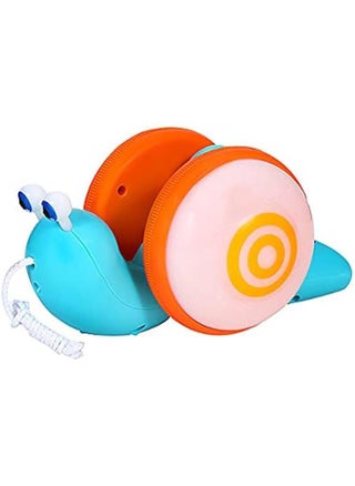 Pull String Crawling Snail, Funny Wriggly Snail Toddlers Walking-Learning Toy Pull and Push Baby Toy with Music and Lights Effect (Blue-Orange) - pzsku/ZA1584CD3135E0B2A76AAZ/45/_/1732634738/8119208d-4d8b-4b86-88da-c0477b20427f