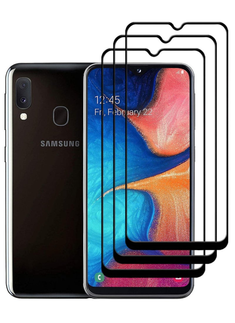 ACLIX 3 Pieces Antistatic ESD Dustproof Premium Quality High Definition Tempered Glass Screen Protector Designed For Samsung Galaxy A20 - Image 1