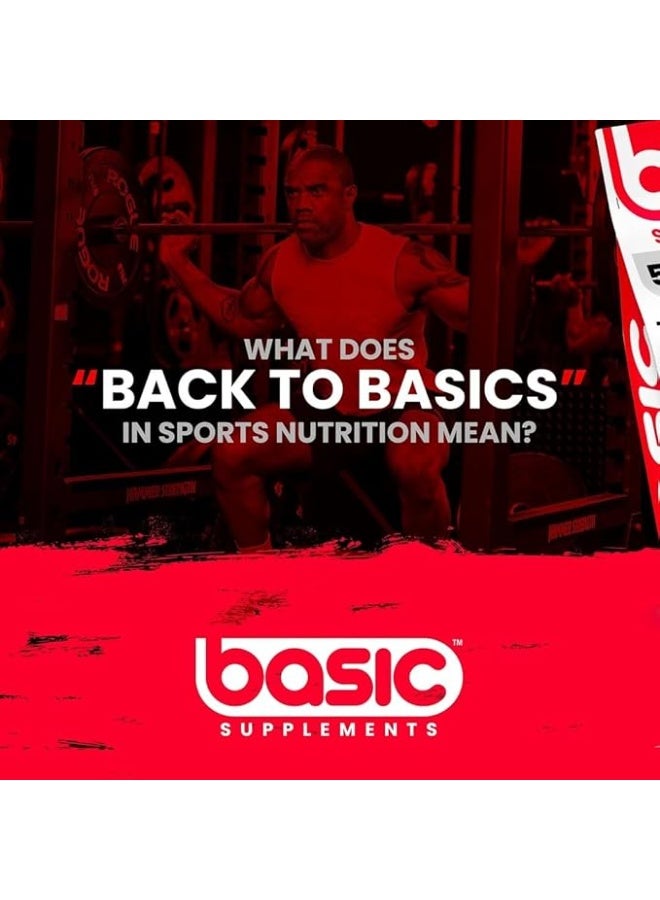 Basic Supplements Mass Gainer Powder | High Calorie Mass Gainer, Supports Weight Gain | 50G Protein, 1030 Calories, 190G Carbs | Complete Amino Acid Profile, Lower Sugar, Gluten Free | 6Lb (Vanilla)