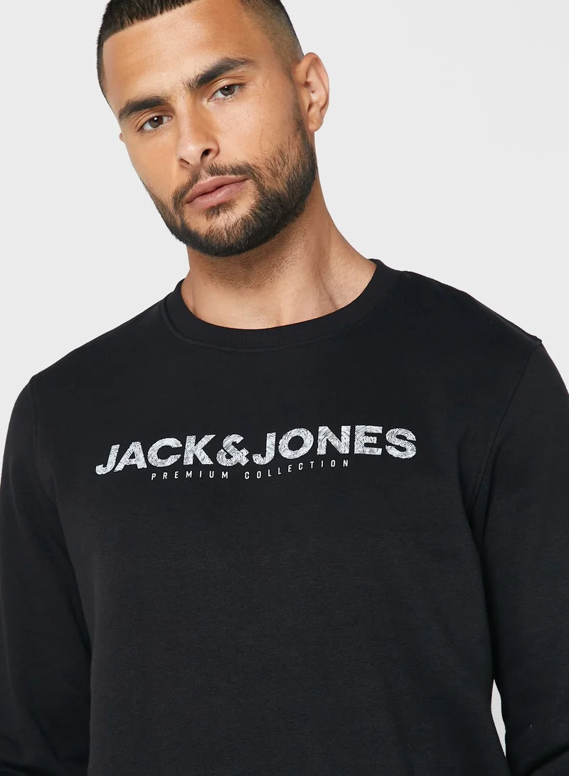 جاك اند جونز سويت شيرت بشعار