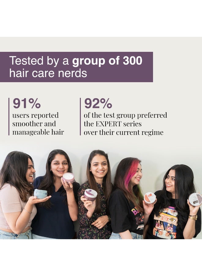 BARE ANATOMY Anti Frizz Hair Mask | Frizz Control Upto 24 hours | Powered By Hyaluronic Acid & Fatty Acids | For Deep Conditioned & Frizz Free Hair | Sulphate & Paraben Free | Women & Men | 250g - Image 3