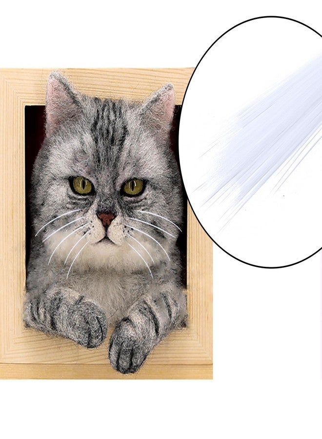 SoeKoa 250pcs Simulated Animal Whiskers for Crafts Needle Felting, Craft Animal Whiskers 3 Inches, Suitable for Muppet Whiskers (White) - Image 5