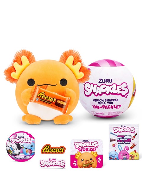 Snackles Series 1 - Small, Surprise Small Plush, Ultra Soft Plush, Cuddly Squishy Comfort, 14 cm, Plush with License Snack Brand Accessory, Ages 3+ (Small)