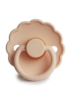 FRIGG Daisy Latex Baby Pacifier, 6-18 Months, Size 2, Pack of 1 - Pink Cream  - Image 2