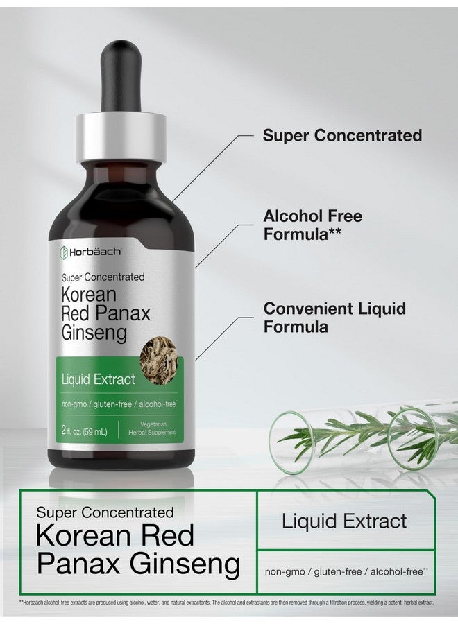 Horbäach Korean Red Panax Ginseng Liquid Extract | 2 Fl Oz | Vegetarian & Alcohol Free Supplement for Men and Women | Non-GMO, Gluten Free - Image 4