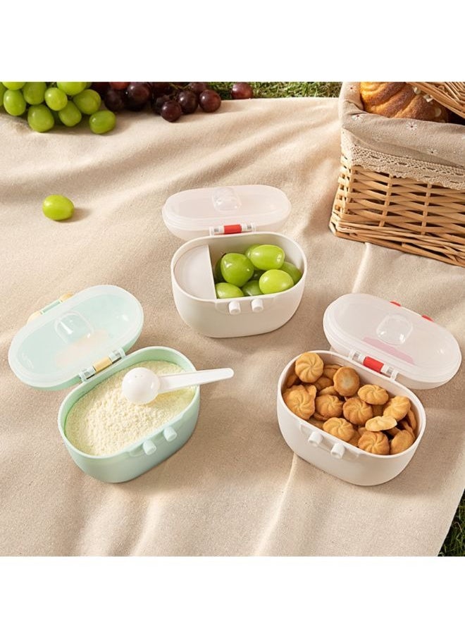 TEN-M JOURNEY - Baby Formula Dispenser with Scoop and Leveler Portable Storage Formula Containers for Travel Non-Spill Smart Baby Milk Powder Formula Dispenser for Fruits Snacks Nuts BPA Free Green - Image 1