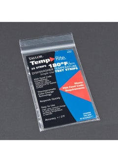 Taylor Precision TempRite 180° F Dishwasher Temp Strip - Pack = 25