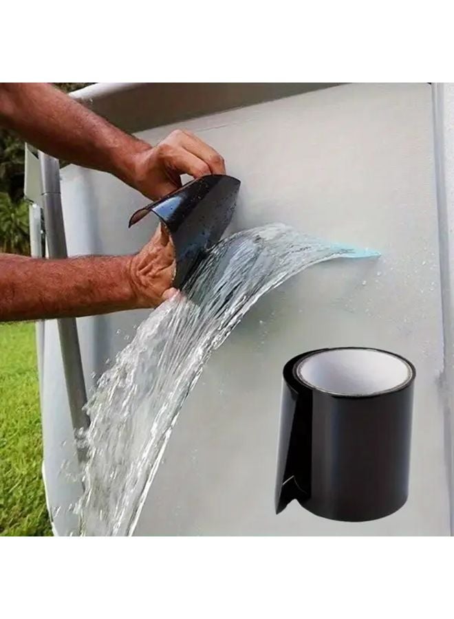 شريط إصلاح مانع التسرب الأسود فائق القوة 1 5 متر شريط عازل للأنابيب لاصق - Image 2