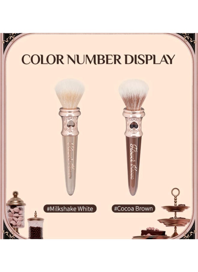 Flower Knows - Chocolate Wonder-Shop Blush Brush Soft Makeup Brush For Highlighter Bronzer And Contour Cocoa Brown - Image 1