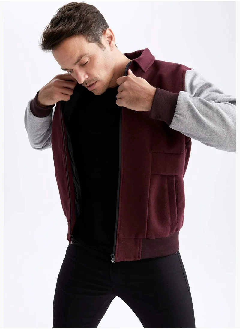 DeFacto Man Oversize Fit Shirt Neck Jacket