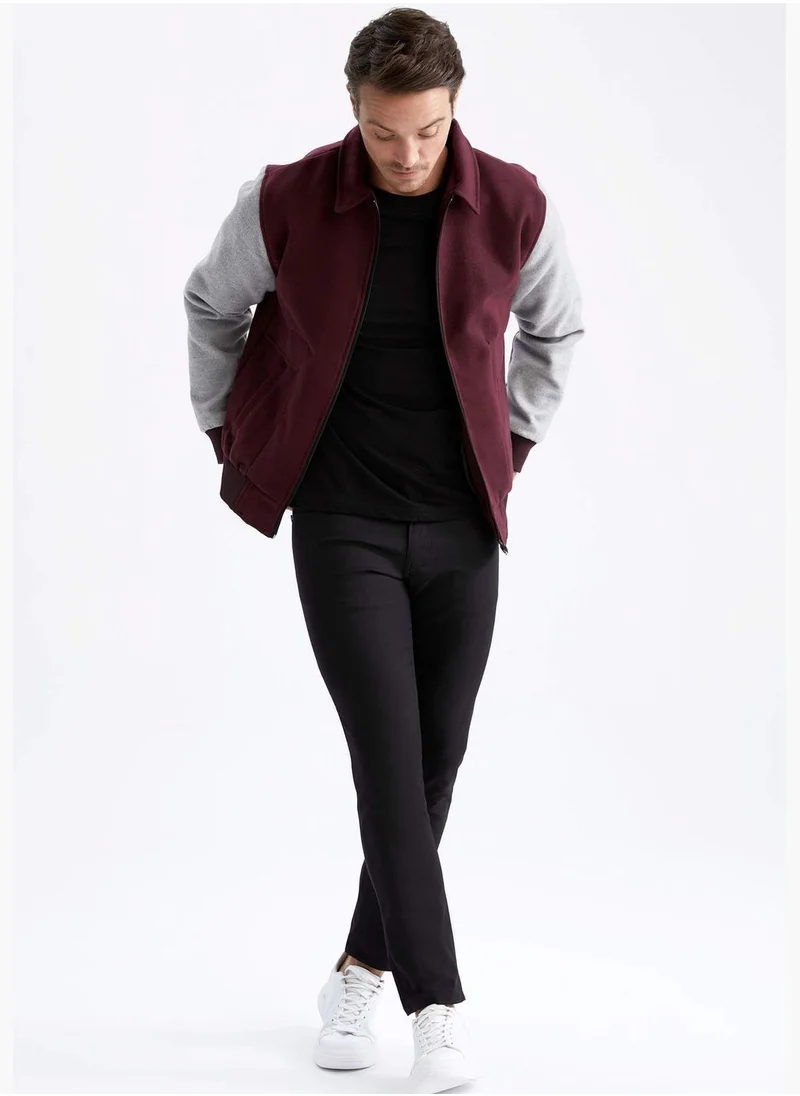 DeFacto Man Oversize Fit Shirt Neck Jacket