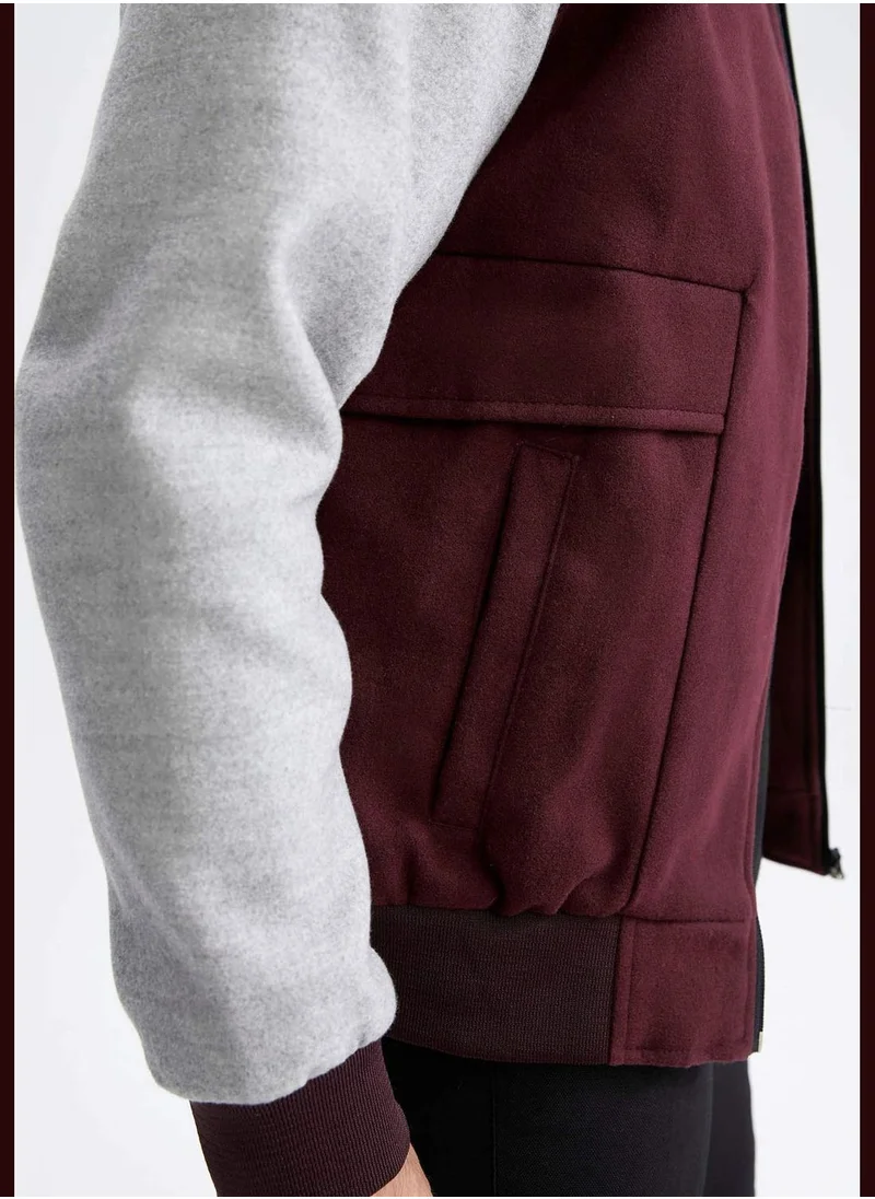 DeFacto Man Oversize Fit Shirt Neck Jacket
