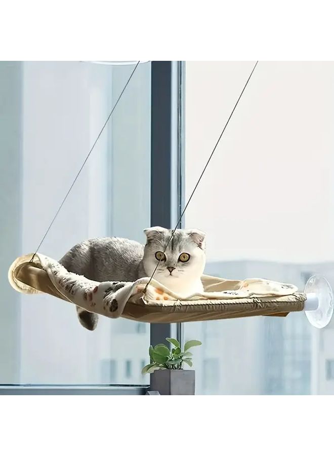 Cat Suction Cup Hammock Hanging Bed Sunbathing Perch Washable Detachable Window Glass - Image 1