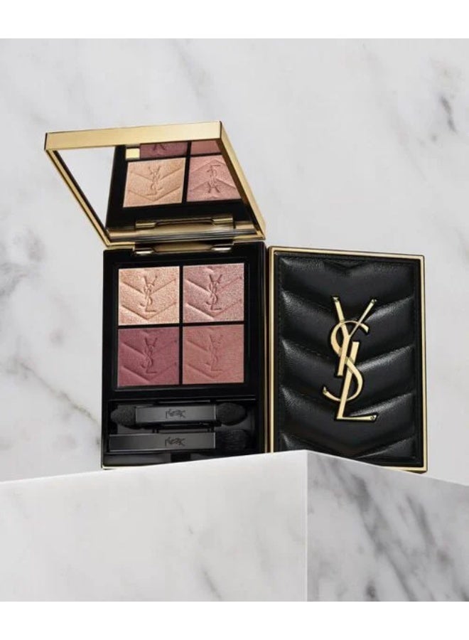 Yves Saint Laurent YSL Couture Mini Clutch Quad Eyeshadow Palette 500 Medina Glow – Luxury Eyeshadow Palette, Warm Gold Matte & Shimmer Shades, Highly Pigmented, Long-Lasting & Blendable - Image 4