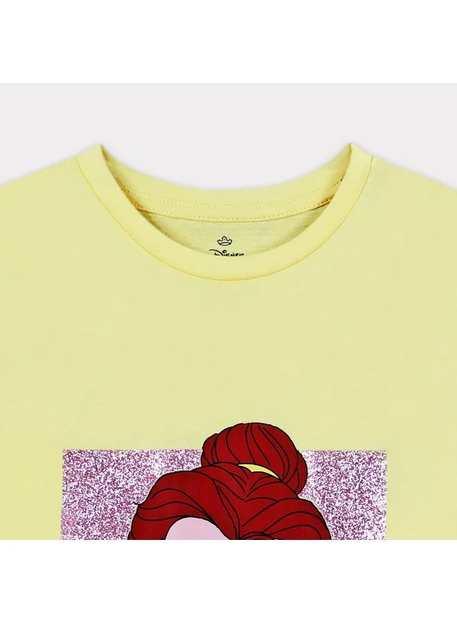 Disney  Disney Princess Belle  Girl's Short Sleeve T-Shirt for Women | Best Price UAE