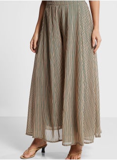 indya Striped Wrap Top & Palazzo Pants Set  - Image 4