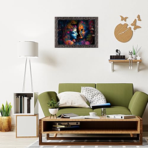 Indianara Radha Krishna Painting With Frame 13 Inches X 10 Inches - Image 2