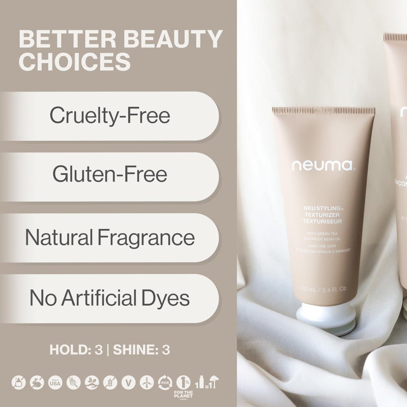 Neuma Neu Styling Hair Texturizer CrÃ¨me, 3.4 Fl. Oz. Hair Texture Cream with Persimmon Scent - Image 3