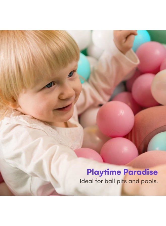 Click N' Play كرات حفرة الكرة للأطفال، عبوة 200 - كرات بلاستيكية قابلة للتعبئة، خالية من الفثالات و BPA، حقيبة تخزين قابلة لإعادة الاستخدام بسحاب، هدية للأطفال الصغار والأطفال لحفرة الكرة، ألوان زاهية - Image 5
