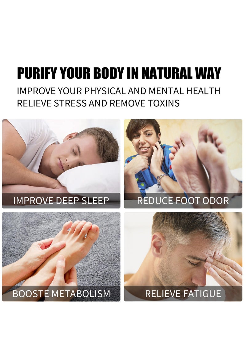 EELHOE Ginger Deep Cleansing Foot Patch relieves stress, improves sleep, foot care | Organic foot patch, bamboo vinegar and ginger powder ingredients  - Image 2