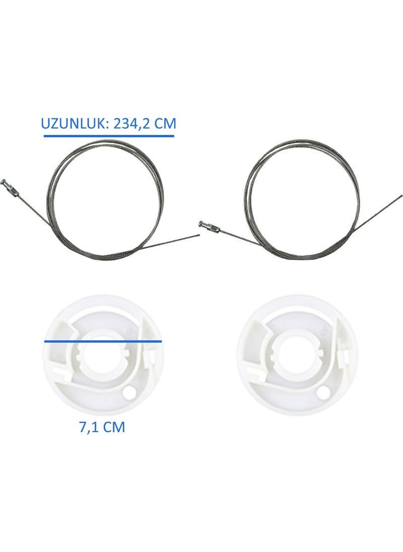 Alpha Auto Part - Sliding Door Wire and Roller Repair Kit For Vw Transporter T5 - Image 1