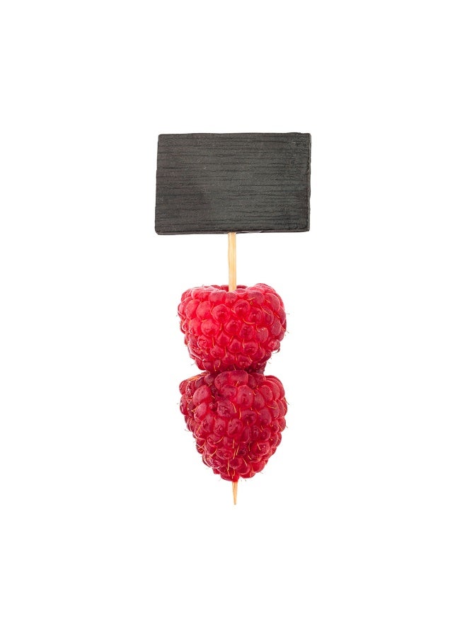 Restaurantware 4 بوصة أعواد سبورة صغيرة للطعام، 1000 لافتة طعام مزدوجة الجوانب - متينة، عديمة الرائحة، أعواد سبورة من الخيزران الأسود، للمناسبات، الحفلات، أعياد الميلاد، والفعاليات - Image 2