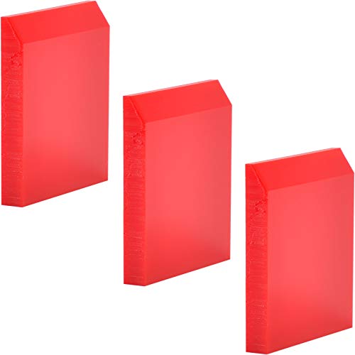 AHCHAY 1inch Rubber Extra Small Squeegee Flexible and Soft non scratching for Resin 3D Printing Cleanup Car Rear Glass Cleaning window tint films Pack of 3 - Image 2