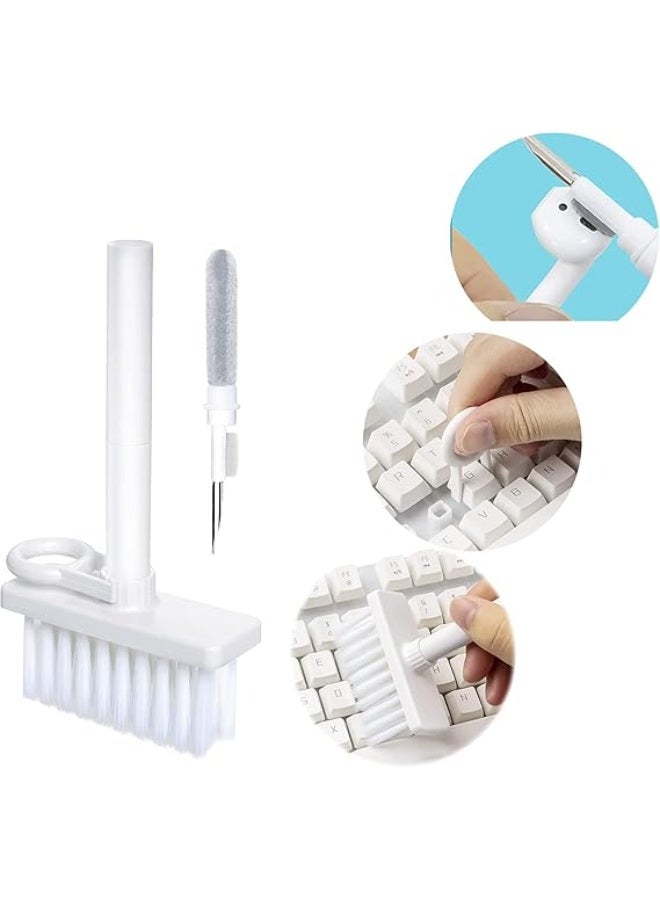 5 in 1 Keyboard Cleaning Brush Set Multi-function Soft Brush for Cleaning Computer Keyboards, Corners, and Keycaps with Puller for Computer, Laptop, and Bluetooth Earphones - Image 1