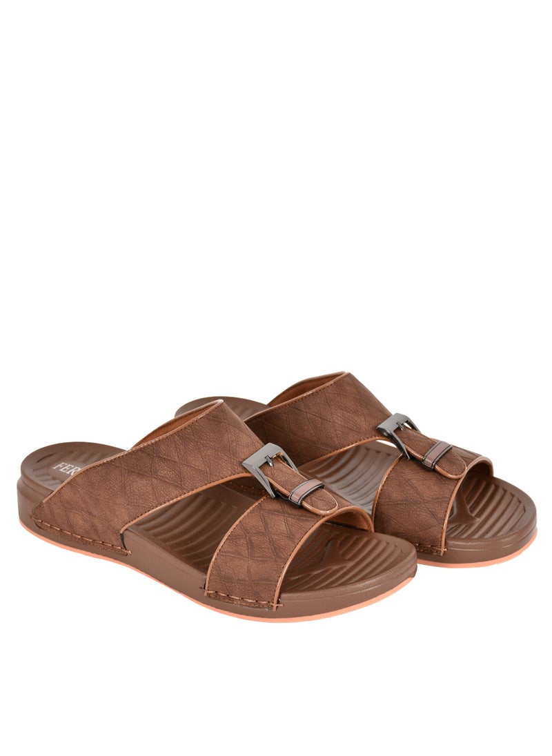 Mens  Stylish Brown Arabic Sandals - pzsku/ZA1598ED0C57E0D734A74Z/45/_/1723107269/42da7f9a-b669-4d51-9955-00390268c94c