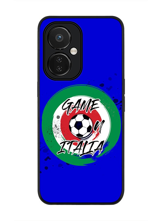 Stylizedd Rugged Black edge case for Nord CE 3 Lite Slim fit Soft Case Flexible Rubber Edges Anti Drop TPU Gel Thin Cover - Game on Italy - Image 1