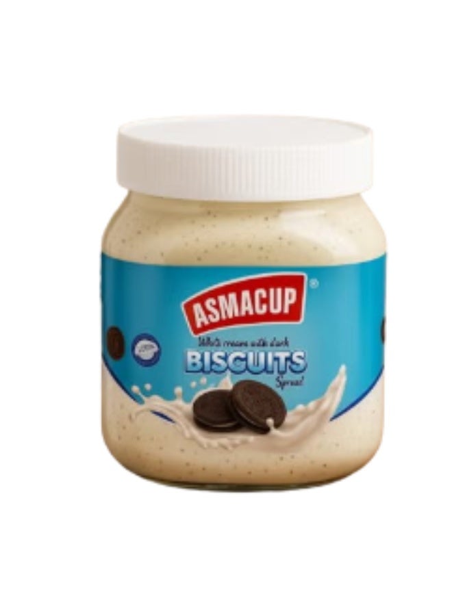 ASMACUP White Chocolate with dark biscuit Spread 350 gm - Image 5
