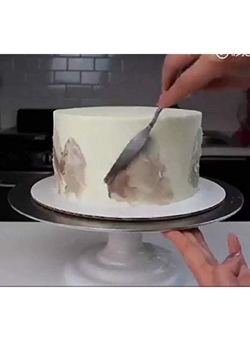 عام مجموعة ملعقات الكريمة للكيك من الفولاذ المقاوم للصدأ، 5 قطع - أدوات زينة الكيك والخبز - Image 4