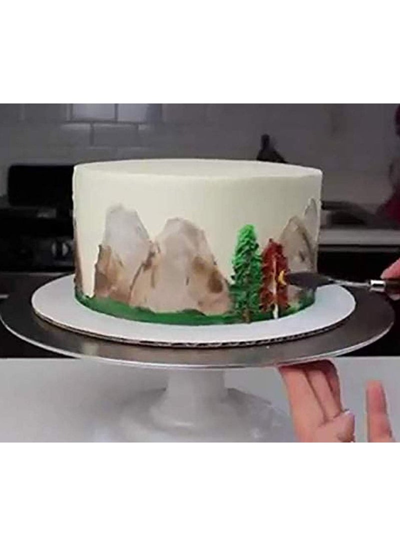 عام مجموعة ملعقات الكريمة للكيك من الفولاذ المقاوم للصدأ، 5 قطع - أدوات زينة الكيك والخبز - Image 5