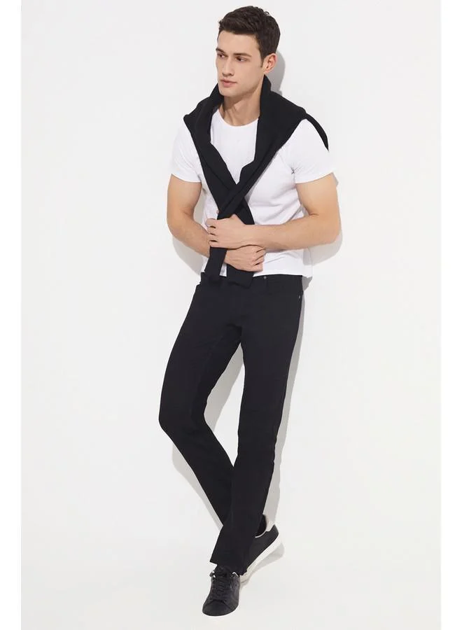 JUNE June Men Skinny Fit Trouser Black
