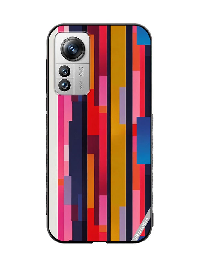 VR CREATIVE Protective Case Cover For Xiaomi 12 Pro Abstract Pattern 3D Design Multicolour - Image 1