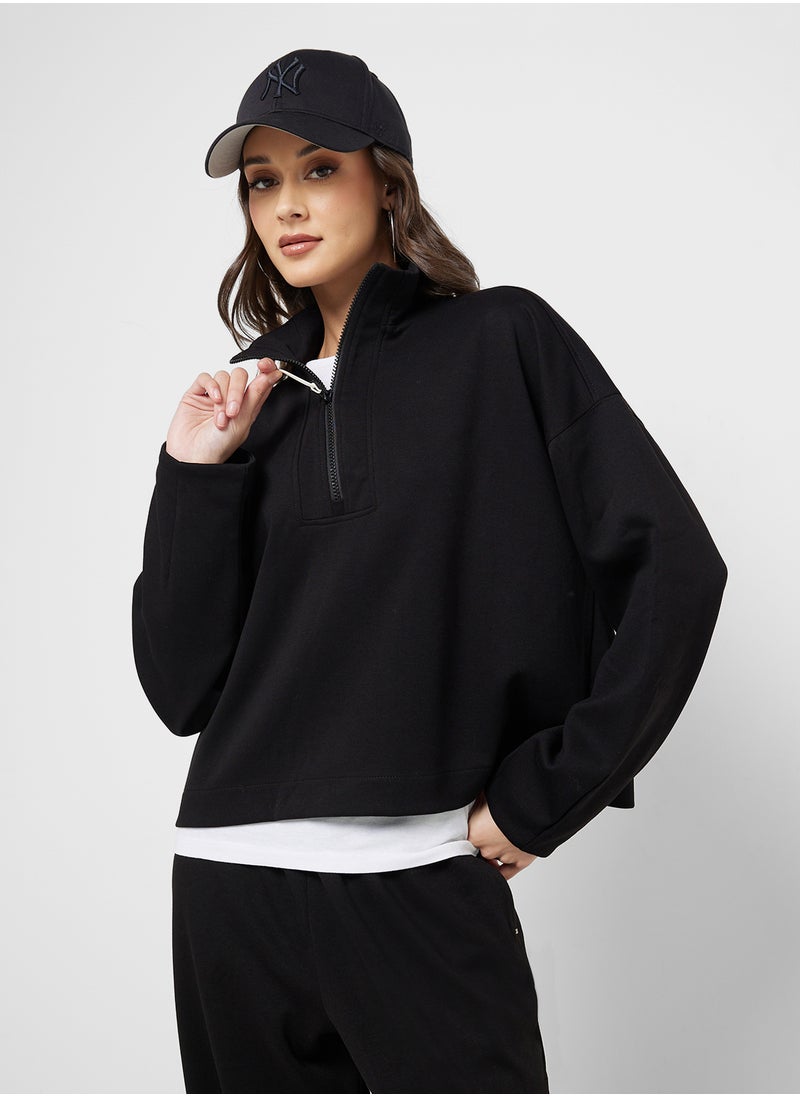 ONLY Zip Detailed Sweatshirt  - Image 1