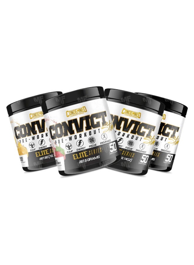 Condemned Laboratoriez Condemned Convict High Stim Pre-Workout 300g Watermelon Candy Flavor - Image 5