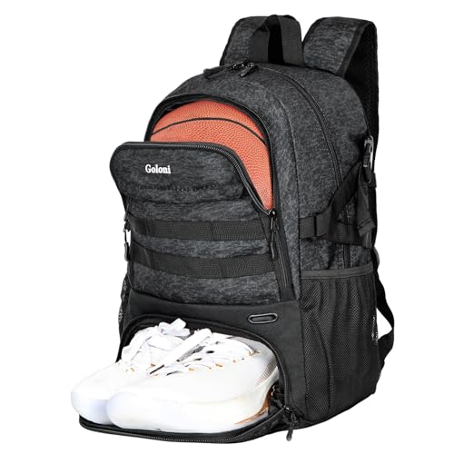 Goloni Basketball Backpack,Large Basketball Bag with Ball Compartment & Shoe Compartment,Sports Bag Fit Volleyball, soccer - Image 1