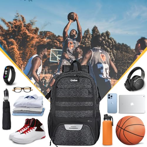 Goloni Basketball Backpack,Large Basketball Bag with Ball Compartment & Shoe Compartment,Sports Bag Fit Volleyball, soccer - Image 5